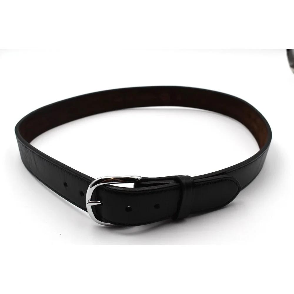 Galco CSB7-40B CSB7 Cop Series Black Leather Belt Nickel Buckle Suede Lined